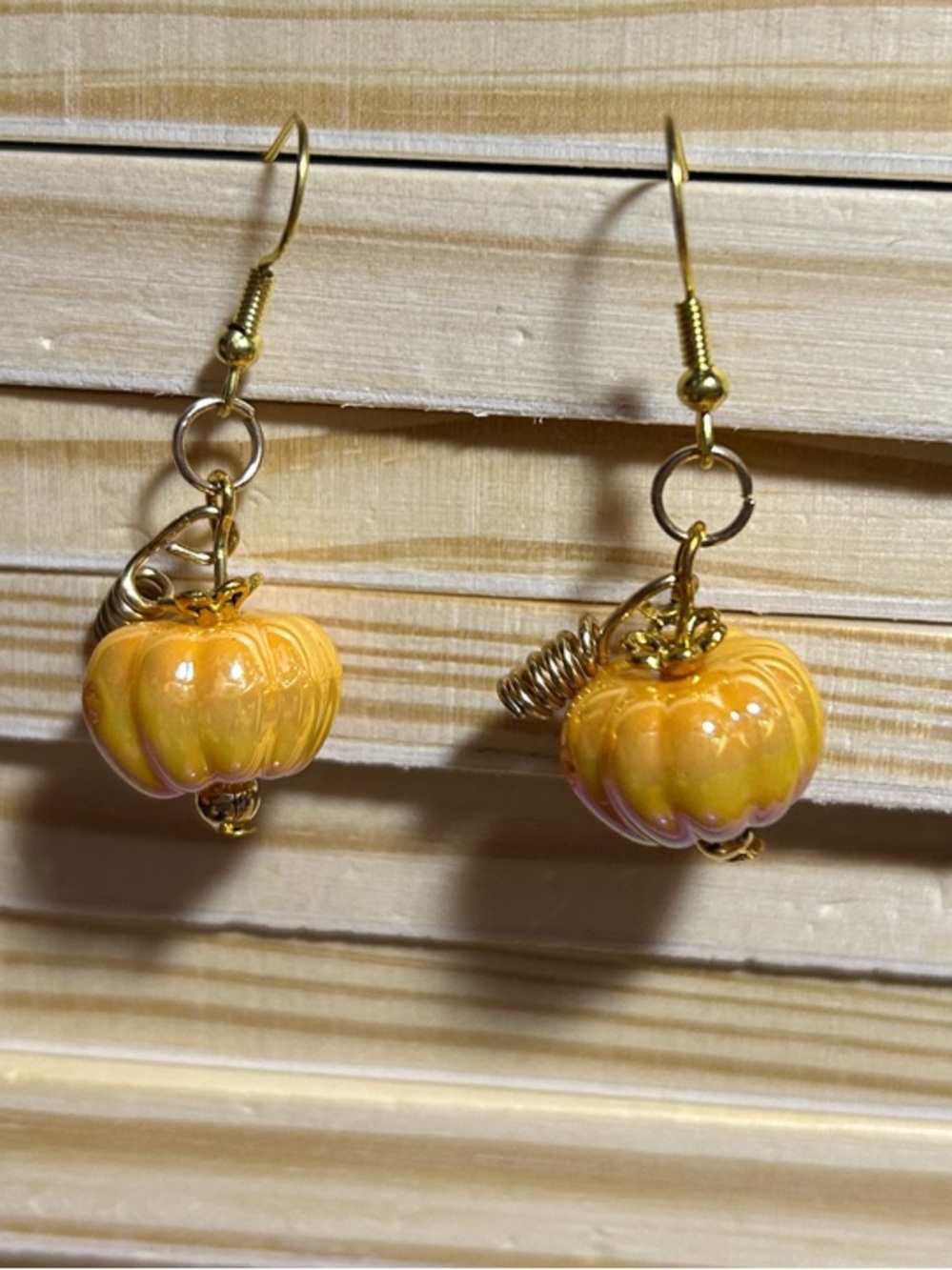 3/$25 Pumpkin Dangle Earrings
